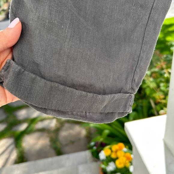 Caslon Charcoal Linen Relaxed LinenPants - Picture 5 of 7